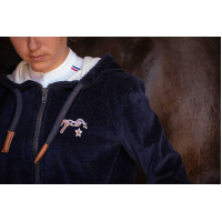 Sudadera con cremallera Emy Velvet Pénélope Azul marino Sudadera con cremallera Emy Velvet Pénélope Azul marino