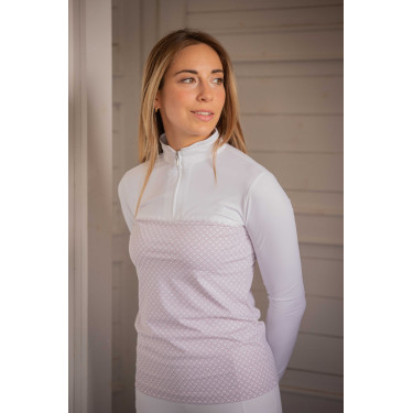 Polo PENELOPE - Debbie Blanc - Rose Polo PENELOPE - Debbie Blanc - Rose