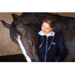 Sudadera con cremallera Emy Velvet Pénélope Azul marino