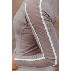 Camiseta EQUITHÈME Originals - Mélodie Gris pardo Marr&amp;oacute;n