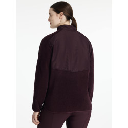 Chaqueta polar híbrida LeMieux Clara Ciruela damascena Violeta