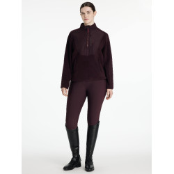 Chaqueta polar híbrida LeMieux Clara Ciruela damascena Violeta