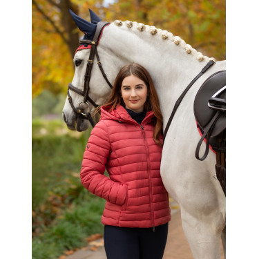Chaqueta acolchada con capucha LeMieux Tilly mujer Arándano Rosa