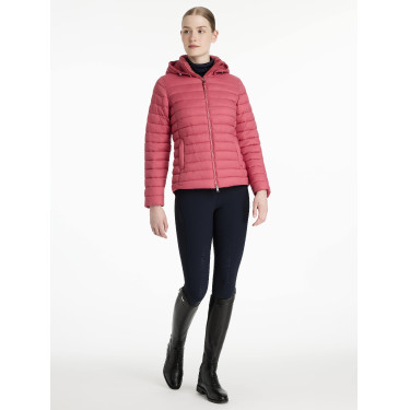 Chaqueta acolchada con capucha LeMieux Tilly mujer Arándano Rosa