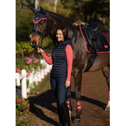 Chaleco sin mangas con capucha LeMieux Tilly para mujer Marino Azul marino