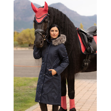 Abrigo largo impermeable LeMieux Anya Marino Azul marino