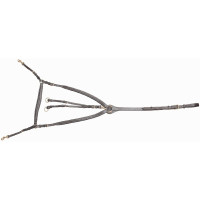 Pechera forrada con enganche en T de T Havana oscuro Marrón