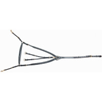 Pechera forrada con enganche en T de T Havana oscuro Marrón