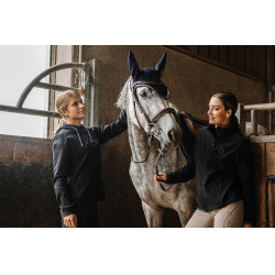 Sudadera Je t'aime EQUITHÈME - Selena Negro Sudadera Je t'aime EQUITHÈME - Selena Negro