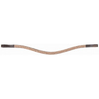 Frontalera strass 4 filas T de T Habano osccura / plata Marrón Frontalera strass 4 filas T de T Habano osccura / plata Marrón