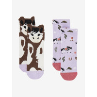 Calcetines Mini LeMieux de algodón (pack de 2) Haflinger romero Calcetines Mini LeMieux de algodón (pack de 2) Haflinger romero