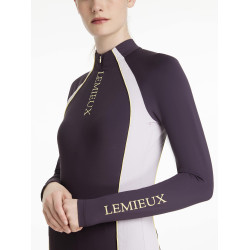 Camiseta interior LeMieux de malla Philippa para mujer Enebro Violeta