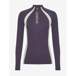 Camiseta interior LeMieux de malla Philippa para mujer Enebro Violeta Camiseta interior LeMieux de malla Philippa para mujer Enebro Violeta