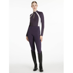 Camiseta interior LeMieux de malla Philippa para mujer Enebro Violeta Camiseta interior LeMieux de malla Philippa para mujer Enebro Violeta