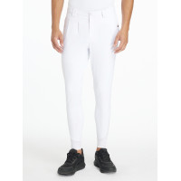 Pantalón de equitación LeMieux para hombre con fondo de silicona clásico Blanco