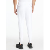Pantalón de equitación LeMieux para hombre con fondo de silicona clásico Blanco