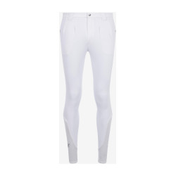 Pantalón de equitación LeMieux para hombre con fondo de silicona clásico Blanco