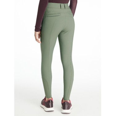 Pantalón de equitación con asiento de silicona Young Rider LeMieux Izzy Romero Verde