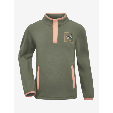 Forro polar con botones a presión Mini LeMieux Mae Romero Verde