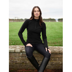 Forro polar con cuello de cremallera LeMieux Frances para mujer Negro Forro polar con cuello de cremallera LeMieux Frances para mujer Negro