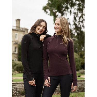 Forro polar con cuello de cremallera LeMieux Frances para mujer Ciruela damascena Violeta