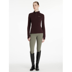 Forro polar con cuello de cremallera LeMieux Frances para mujer Ciruela damascena Violeta