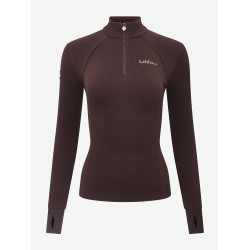 Forro polar con cuello de cremallera LeMieux Frances para mujer Ciruela damascena Violeta