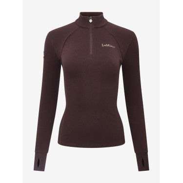 Forro polar con cuello de cremallera LeMieux Frances para mujer Ciruela damascena Violeta