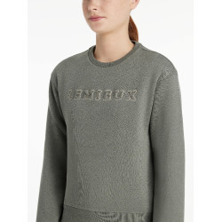 Sudadera de cuello redondo Young Rider LeMieux Carmen Romero Verde