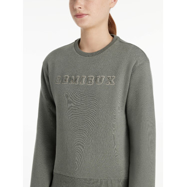 Sudadera de cuello redondo Young Rider LeMieux Carmen Romero Verde