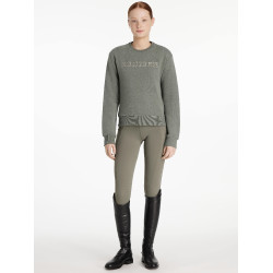 Sudadera de cuello redondo Young Rider LeMieux Carmen Romero Verde