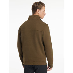 Sudadera con cremallera LeMieux para hombre Alpino Marrón Sudadera con cremallera LeMieux para hombre Alpino Marrón