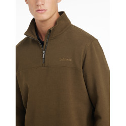 Sudadera con cremallera LeMieux para hombre Alpino Marrón Sudadera con cremallera LeMieux para hombre Alpino Marrón
