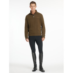 Sudadera con cremallera LeMieux para hombre Alpino Marrón Sudadera con cremallera LeMieux para hombre Alpino Marrón