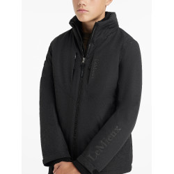 Chaqueta de equitación impermeable Team Young Rider para niño negra Negro Chaqueta de equitación impermeable Team Young Rider para niño negra Negro