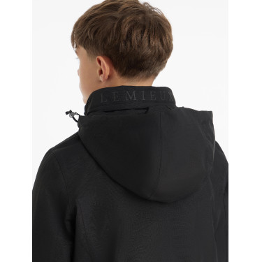 Chaqueta de equitación impermeable Team Young Rider para niño negra Chaqueta de equitación impermeable Team Young Rider para niño negra