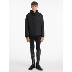 Chaqueta de equitación impermeable Team Young Rider para niño negra Negro Chaqueta de equitación impermeable Team Young Rider para niño negra Negro