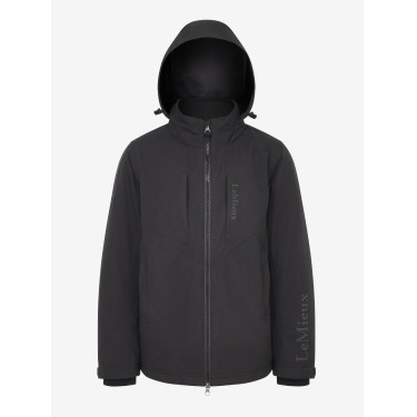 Chaqueta de equitación impermeable Team Young Rider para niño negra Chaqueta de equitación impermeable Team Young Rider para niño negra
