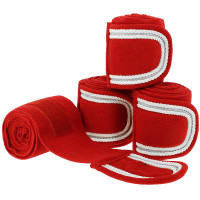 Bandes de polo EQUITHÈME - Xmas Rojo / blanco Bandes de polo EQUITHÈME - Xmas Rojo / blanco