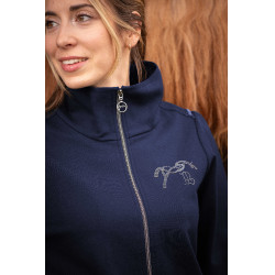 Chaqueta Pénélope Tweeny con strass Marino Azul marino