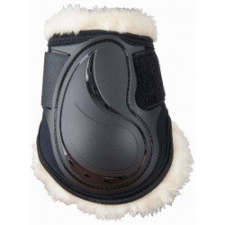 Protectores de menudillos Design T de T - lana síntetica Negro