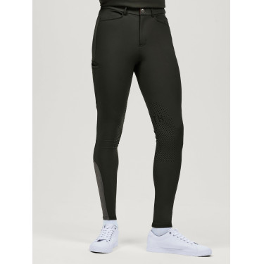 Pantalón de equitación Tommy Hilfiger Equestrian hombre Pro grip rodillas Negro