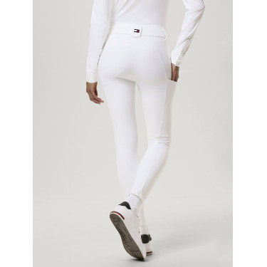 Pantalón de equitación Tommy Hilfiger Equestrian Vermont mujer culera completa Blanco óptico Pantalón de equitación Tommy Hilfiger Equestrian Vermont mujer culera completa Blanco óptico