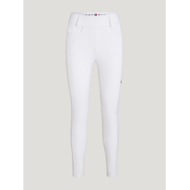 Pantalón de equitación Tommy Hilfiger Equestrian Vermont mujer culera completa Blanco óptico Pantalón de equitación Tommy Hilfiger Equestrian Vermont mujer culera completa Blanco óptico