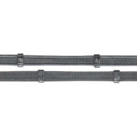 Riendas Hunter goma y stop en cuero T de T Havana oscuro