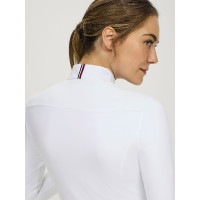 Polo de concurso Tommy Hilfiger Equestrian invierno Verona mujer de manga larga Blanco óptico Polo de concurso Tommy Hilfiger Equestrian invierno Verona mujer de manga larga Blanco óptico