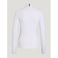 Polo de concurso Tommy Hilfiger Equestrian invierno Verona mujer de manga larga Blanco óptico