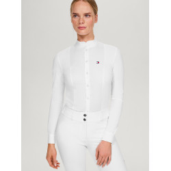Polo de concurso Tommy Hilfiger Equestrian New Jersey de manga larga para mujer