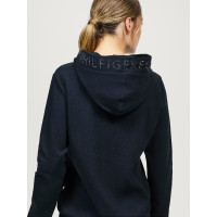 Sudadera con capucha Tommy Hilfiger Equestrian Strass Laurens mujer Azul marino Sudadera con capucha Tommy Hilfiger Equestrian Strass Laurens mujer Azul marino