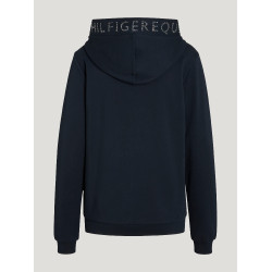 Sudadera con capucha Tommy Hilfiger Equestrian Strass Laurens mujer Azul marino Sudadera con capucha Tommy Hilfiger Equestrian Strass Laurens mujer Azul marino